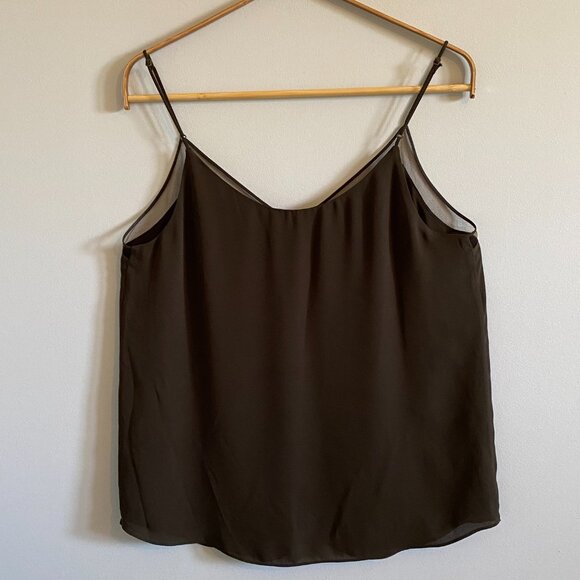 Babaton Flowy V-Neck Camisole with Mesh Neckline Detail - Picture 3 of 11
